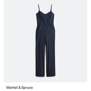 MARKET & SPRUCE Chandelle Scallop Detail Jumpsuit